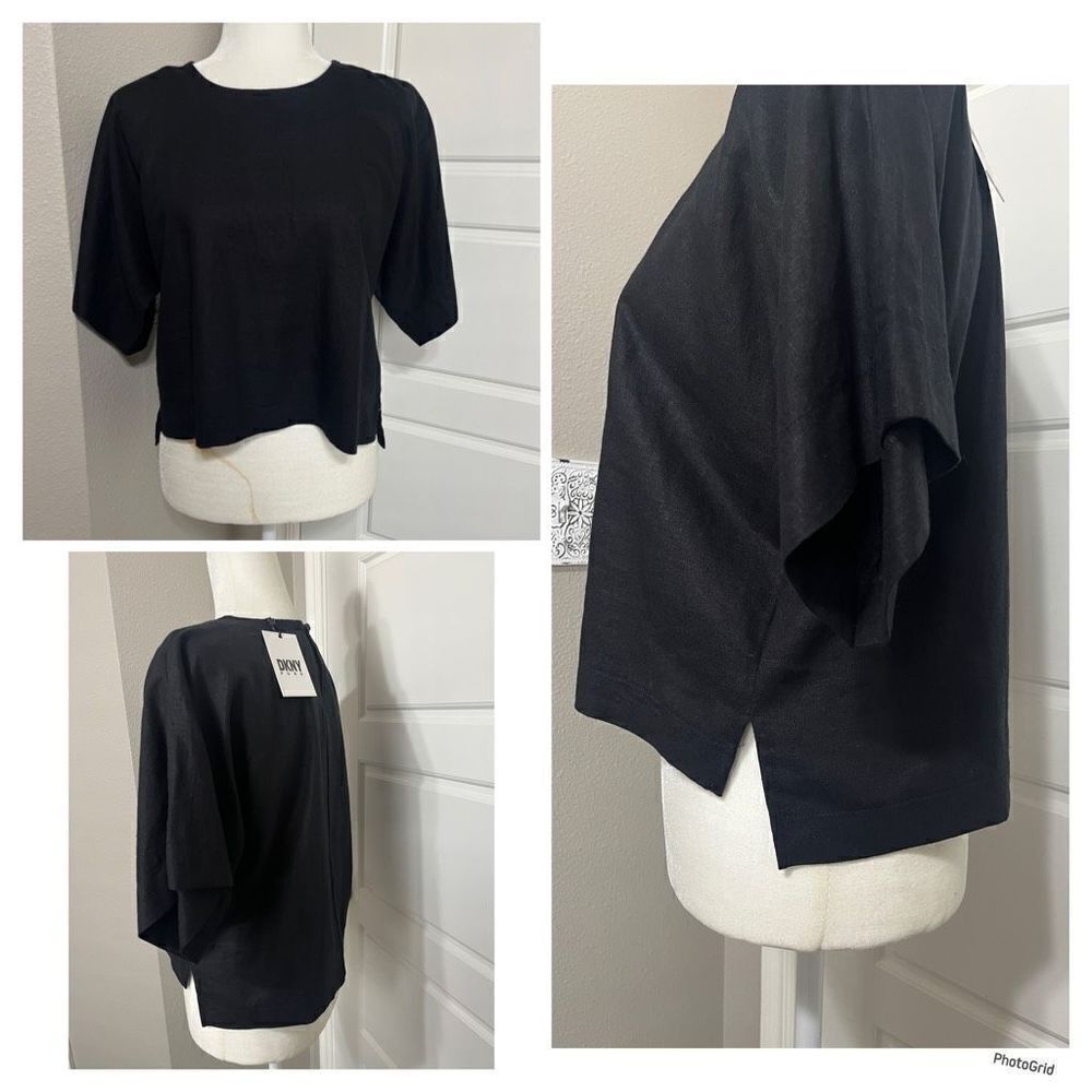 DKNY Linen High-Low Top